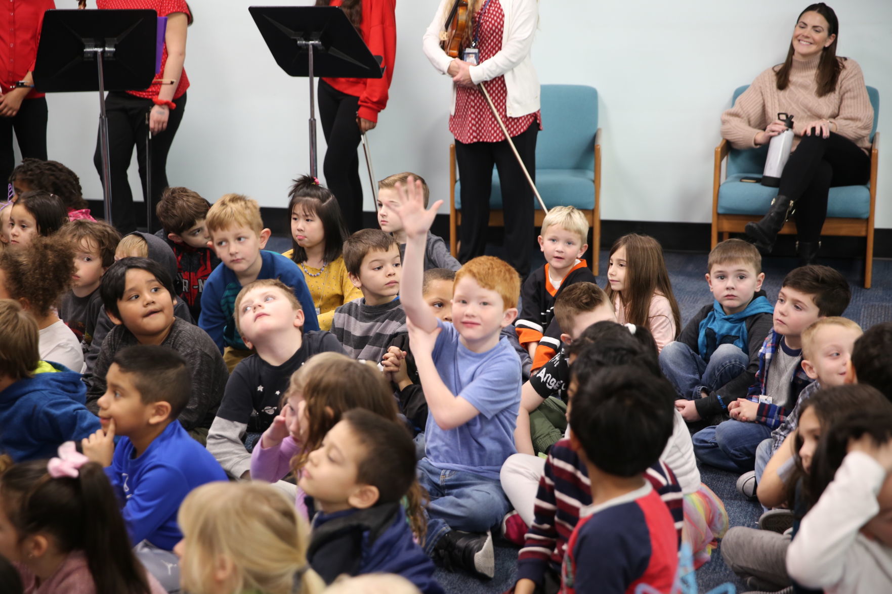 The Cat in the Hat visits Brigantine Community School as part of its Read Across America celebration Thursday, Feb. 27, 2020.
